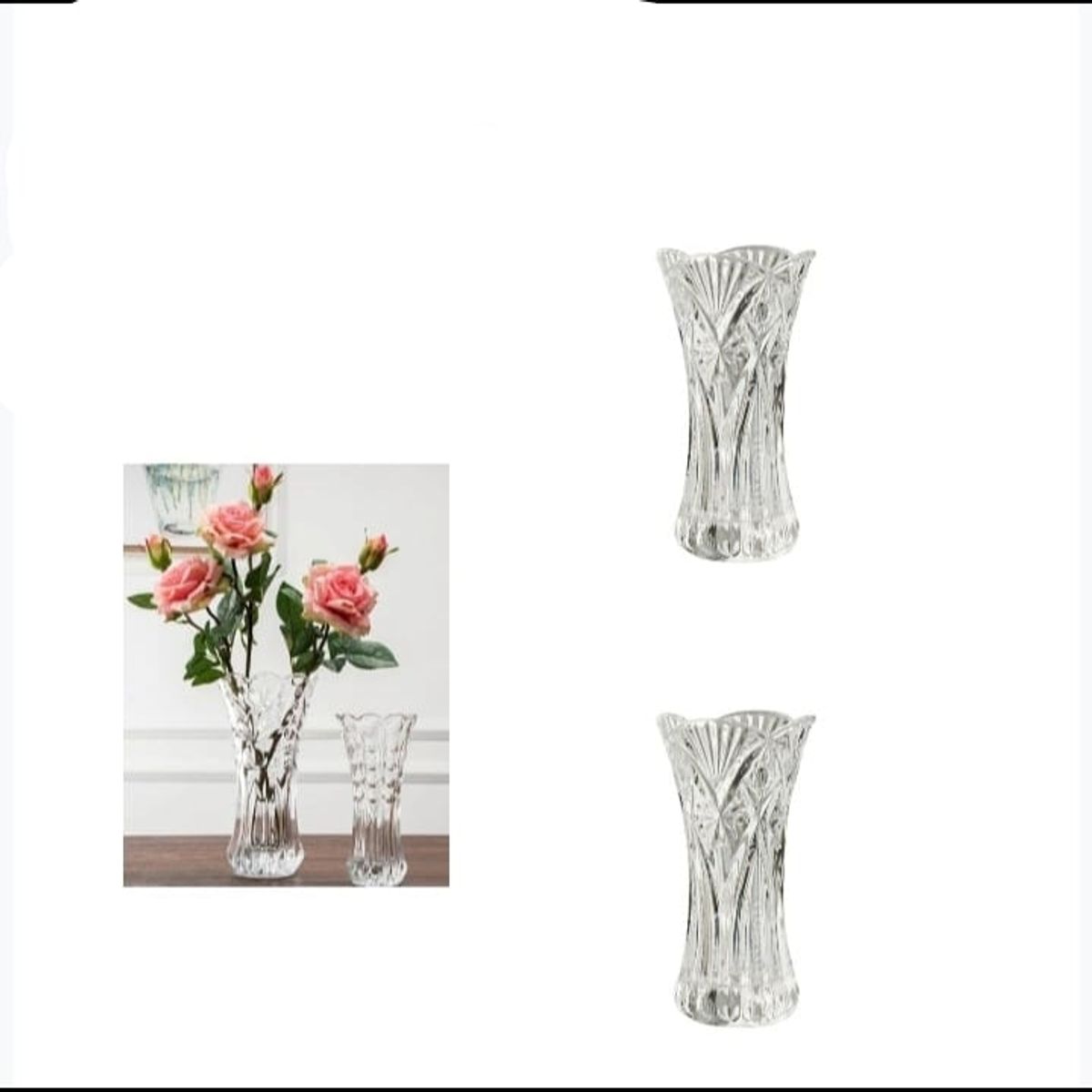 GENERICO - Florero De Vidrio Para Decorar