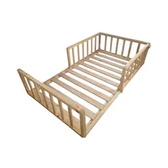 GENERICO - Cama estilo montessori media baranda Plaza Media