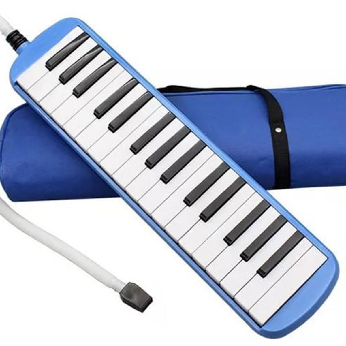 MERCADO CBF - Melódica Teclado 32 Notas + Boquilla Y Estuche Maletín Azul
