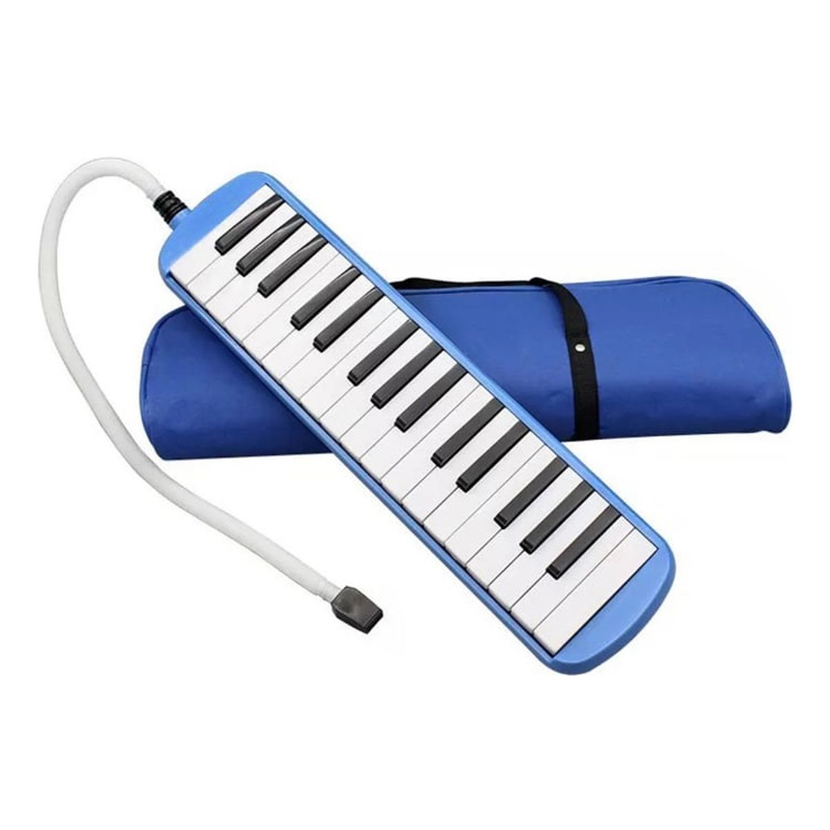 MERCADO CBF - Melódica Teclado 32 Notas + Boquilla Y Estuche Maletín Azul