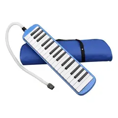 MERCADO CBF - Melódica Teclado 32 Notas + Boquilla Y Estuche Maletín Azul