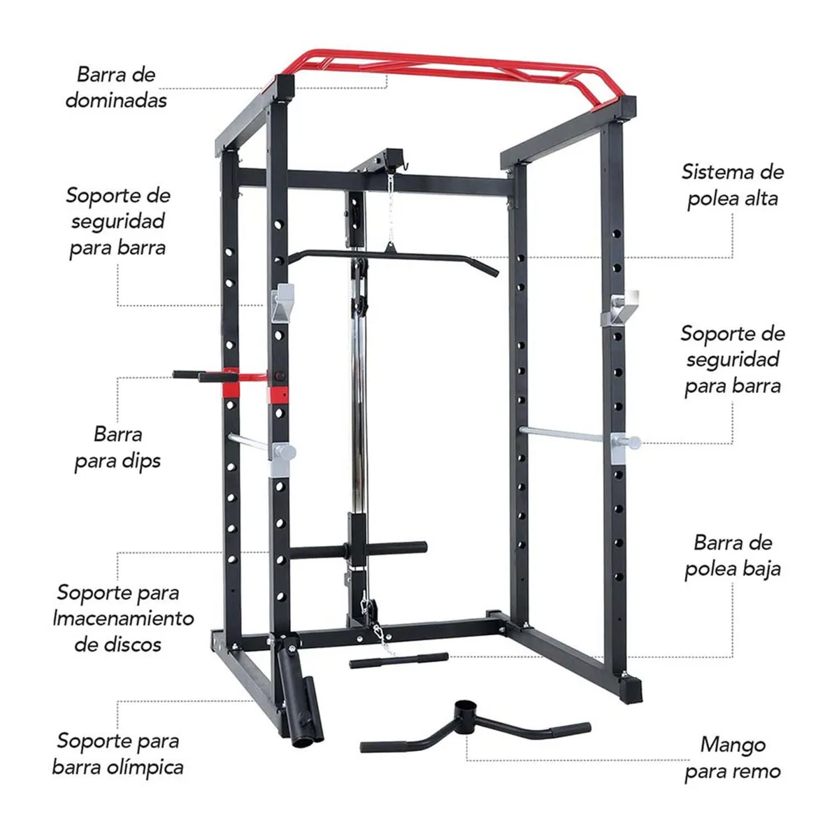 ATLETIS - Home Gym Jaula Power Rack Atletis Force Line 300