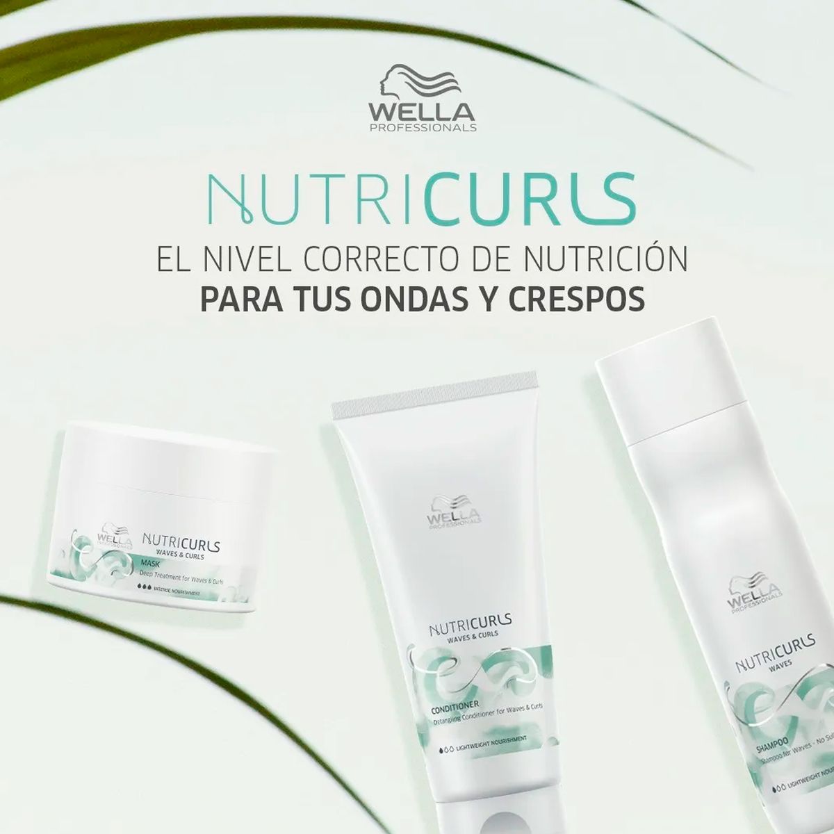 WELLA - Shampoo Wella Nutricurls Sin Sulfatos Para Rizos 250ml