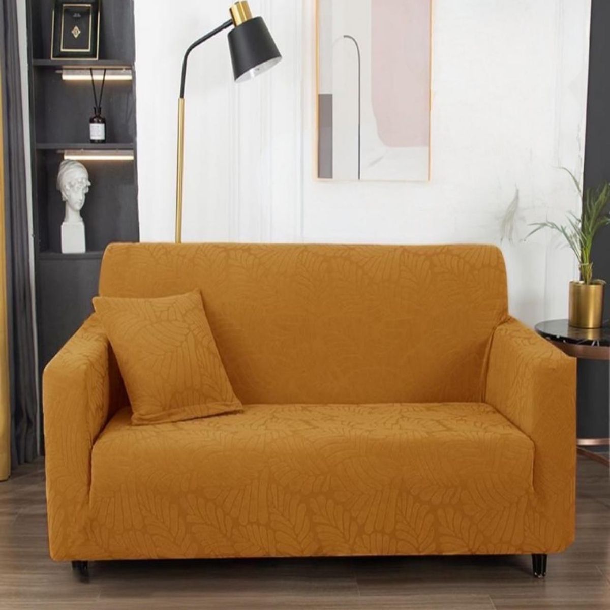 GENERICO - Funda Sofá 3 Cuerpos Texturizada Ajustable 6n13