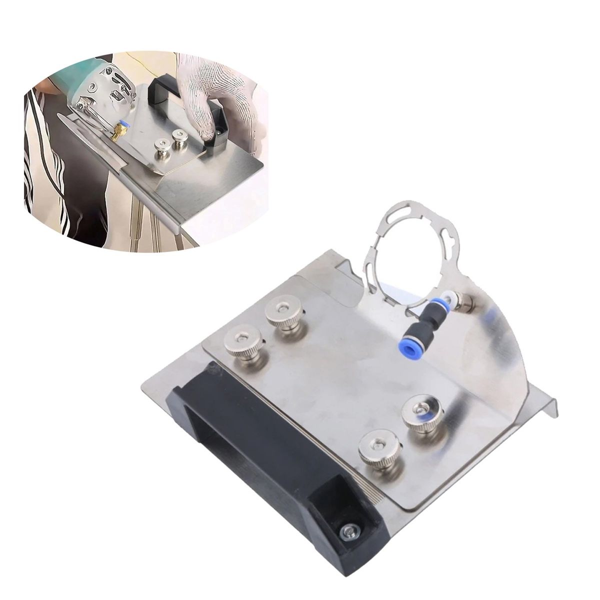 GENERICO - Guía Corte En Bisel 45° Esmeril Angular De 4 Pulgadas