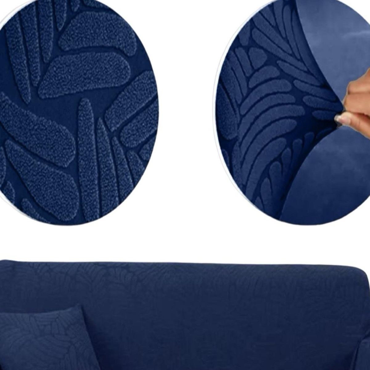 GENERICO - Juego Fundas Sofá Texturizadas 3+1+1 Antideslizantes 6n5