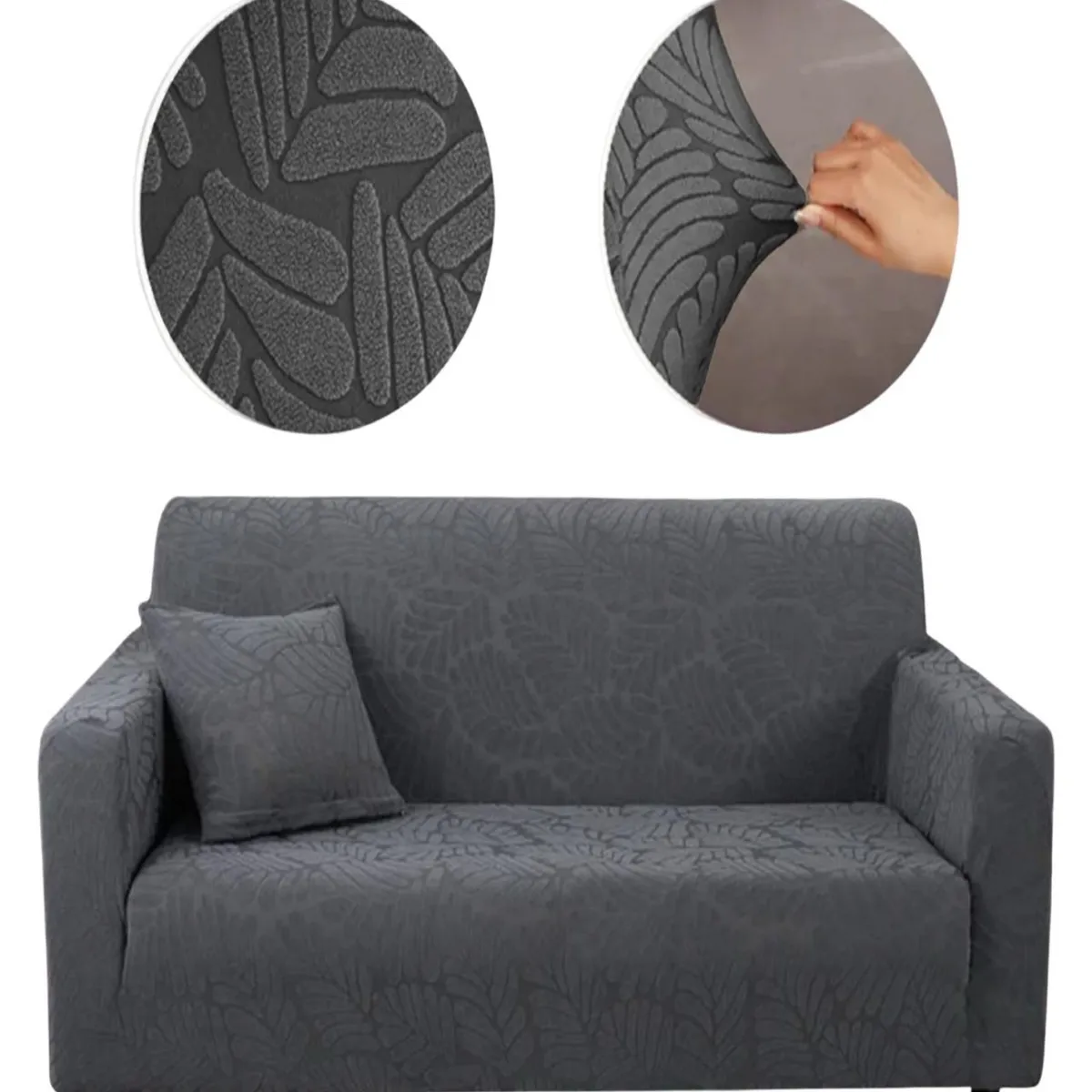 GENERICO - Funda Sofá 3 Cuerpos Texturizada Ajustable 6n11