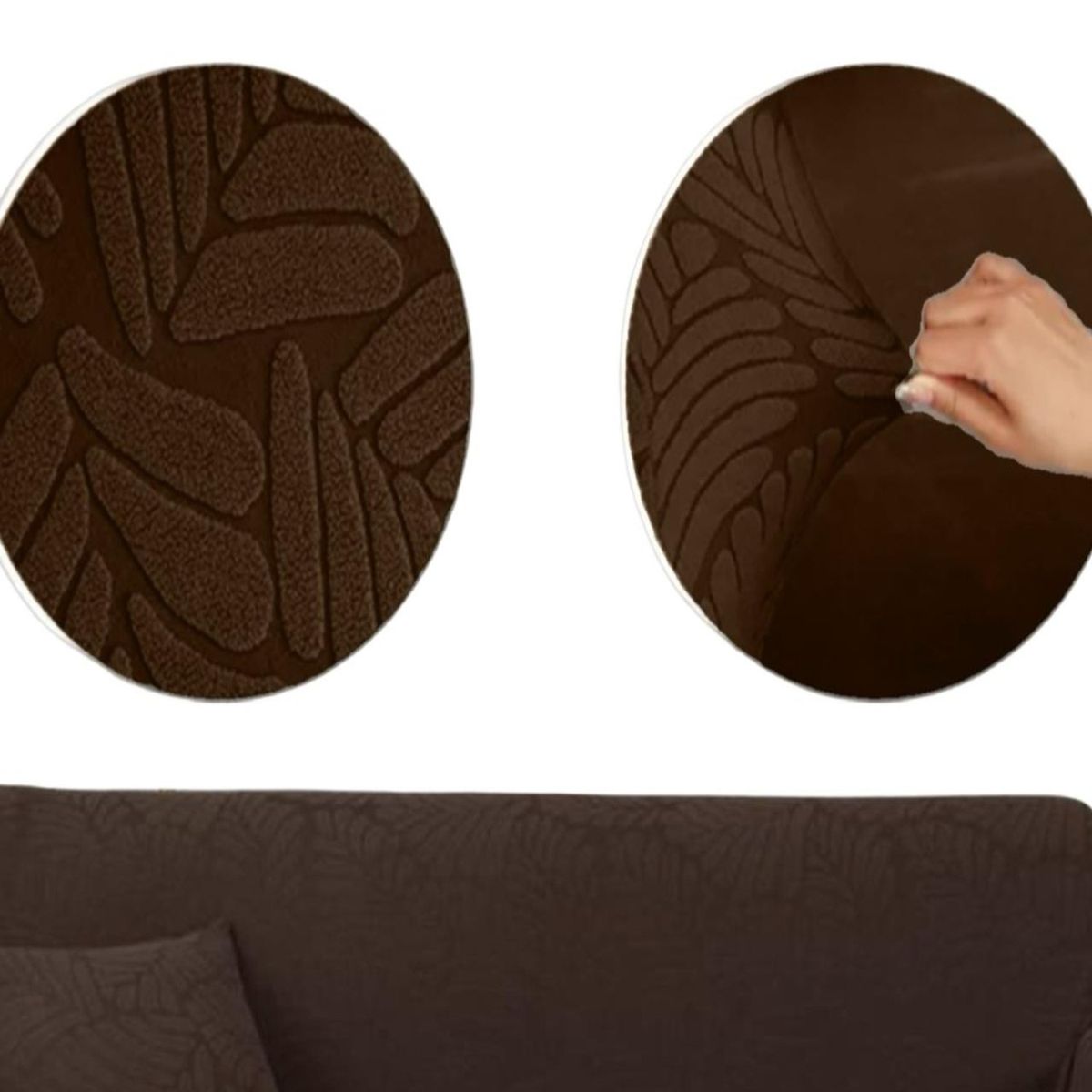 GENERICO - Funda Sofá 3 Cuerpos Texturizada Ajustable 6n9