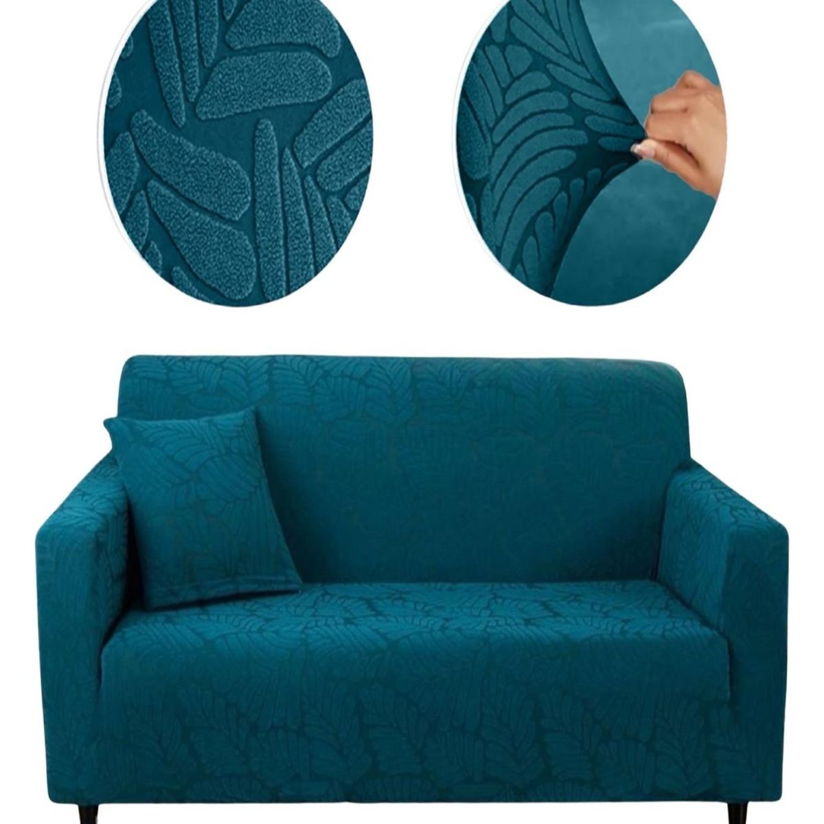 GENERICO - Juego Fundas Sofá Texturizadas 3+1+1 Antideslizantes 6n3