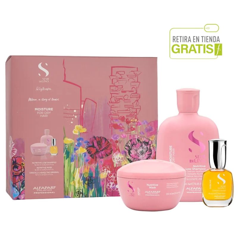 ALFAPARF MILANO - ALFAPARF Kit Holiday Semi di lino Nutrición