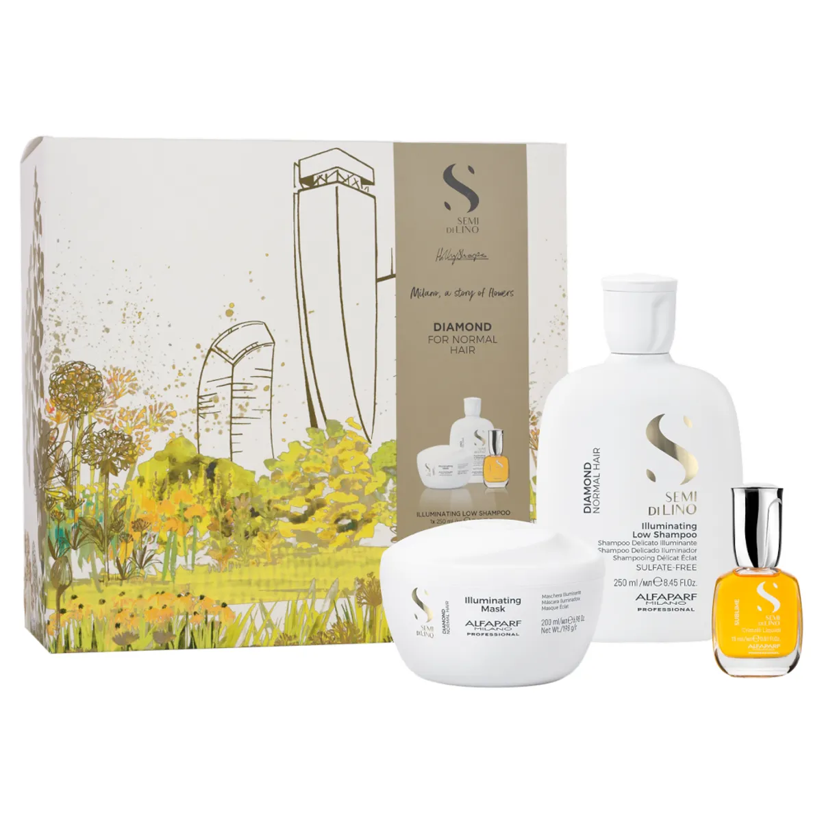 ALFAPARF MILANO - ALFAPARF Kit Holiday Semi di lino Diamond