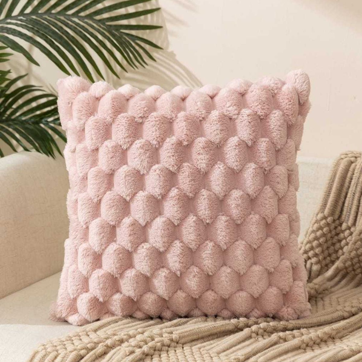 GENERICO - PACK DE 2 FUNDAS PLUHS 45x45cm