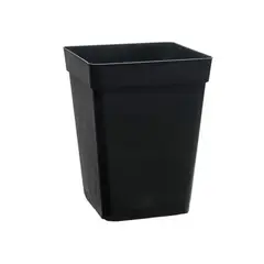 GENERICO - Macetas 11 Litros Plastica Cuadrada Negra - Unidad