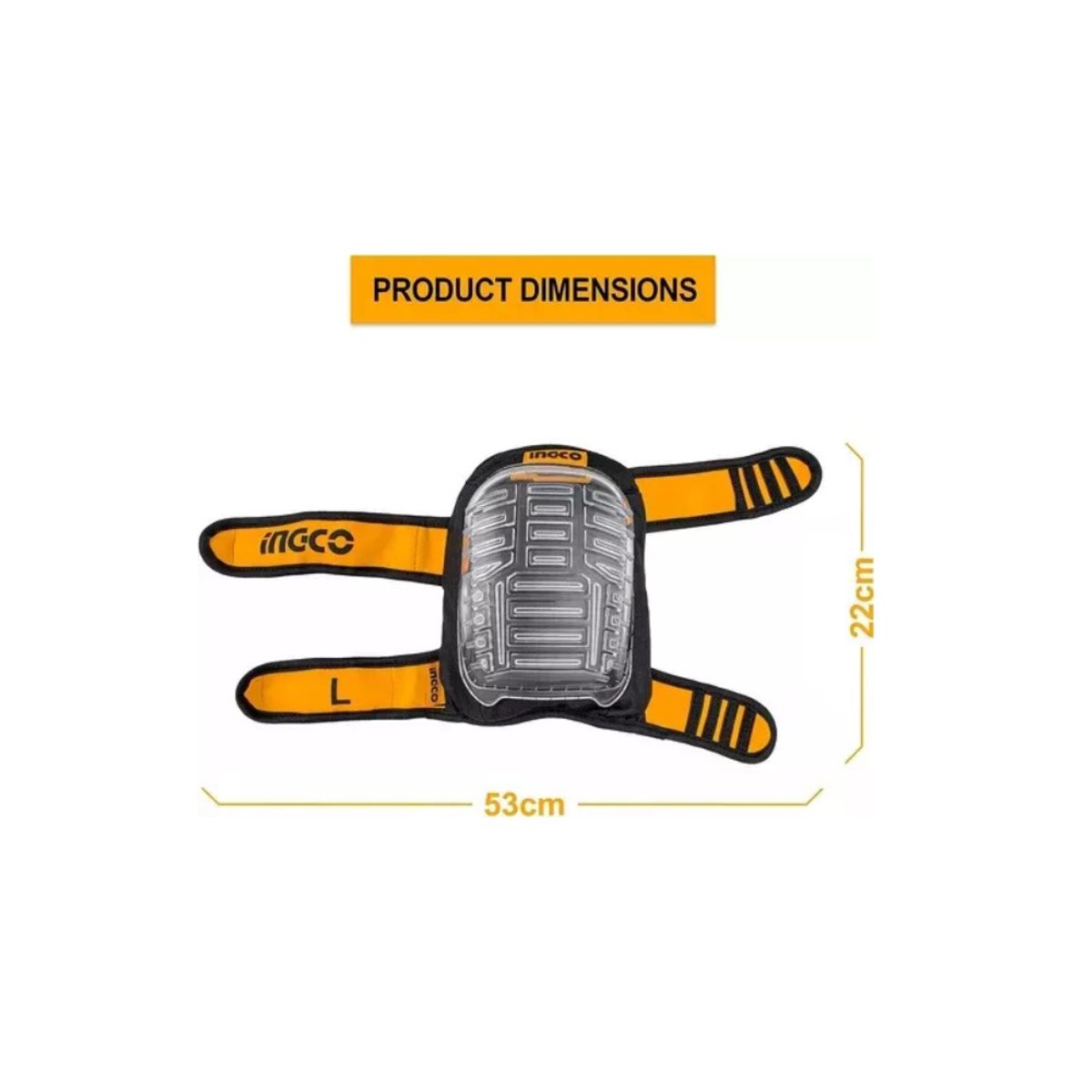 INGCO - Rodillera Industrial De Trabajo  215x180mm Ingco