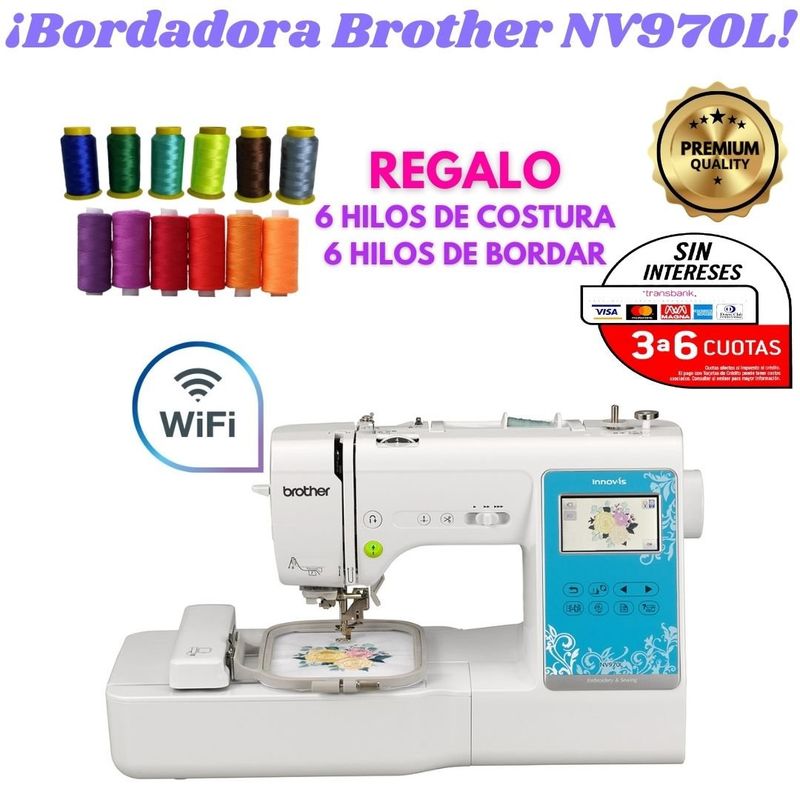 BROTHER - MÁQUINA DE COSER Y BORDAR BROTHER NV970L CONEXIÓN WIFI