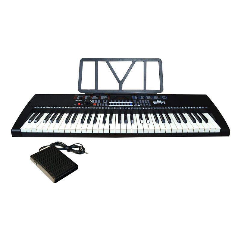 MEISTEHAFT - TECLADO 5 OCTAVAS 61 TECLAS CON PEDAL SUSTAIN MEISTEHAFT