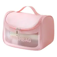 GENERICO - Cosmetiquero Bolso Portatil Para Viaje Bolso Organizador Rosa