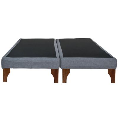 Imagen 2 del producto Base De Cama King Div Box 13 cm largo 200 cm con patas de madera 24 cm