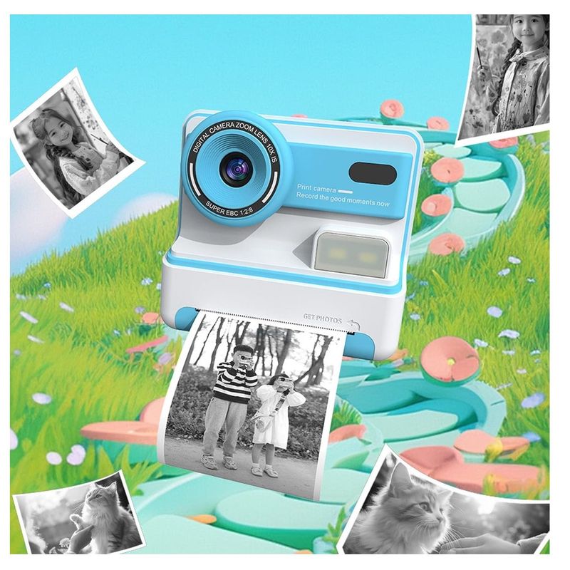 GENERICO - Cámara De Fotos Para Niños con Impresión Instantánea