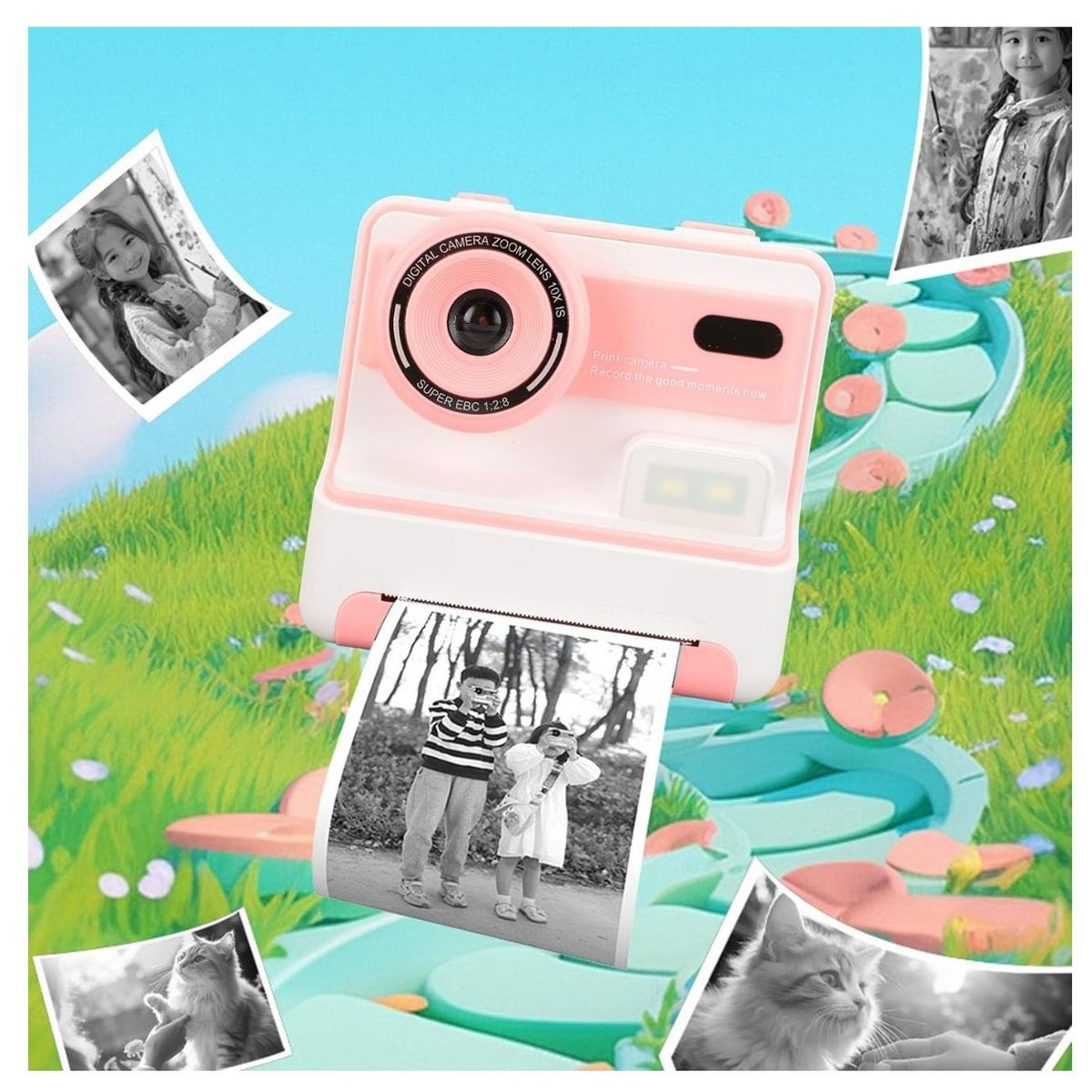 GENERICO - Cámara De Fotos Para Niños con Impresión Instantánea