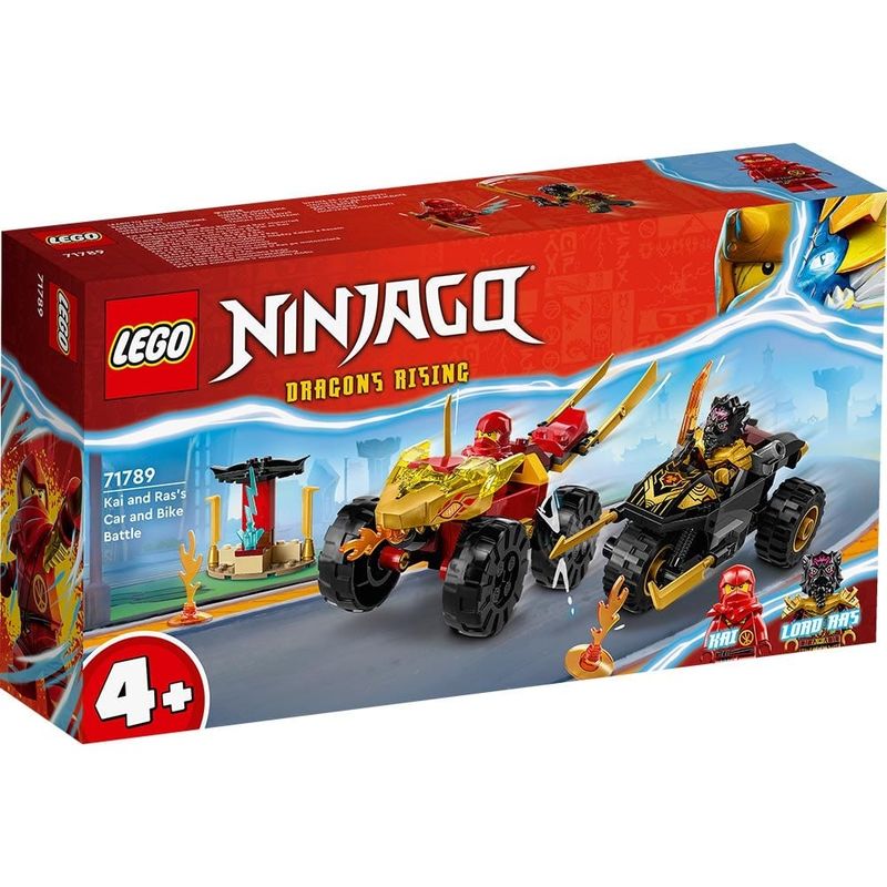 LEGO - Lego Ninjago (71789) Batalla En Coche Y Moto De Kai Y Ras