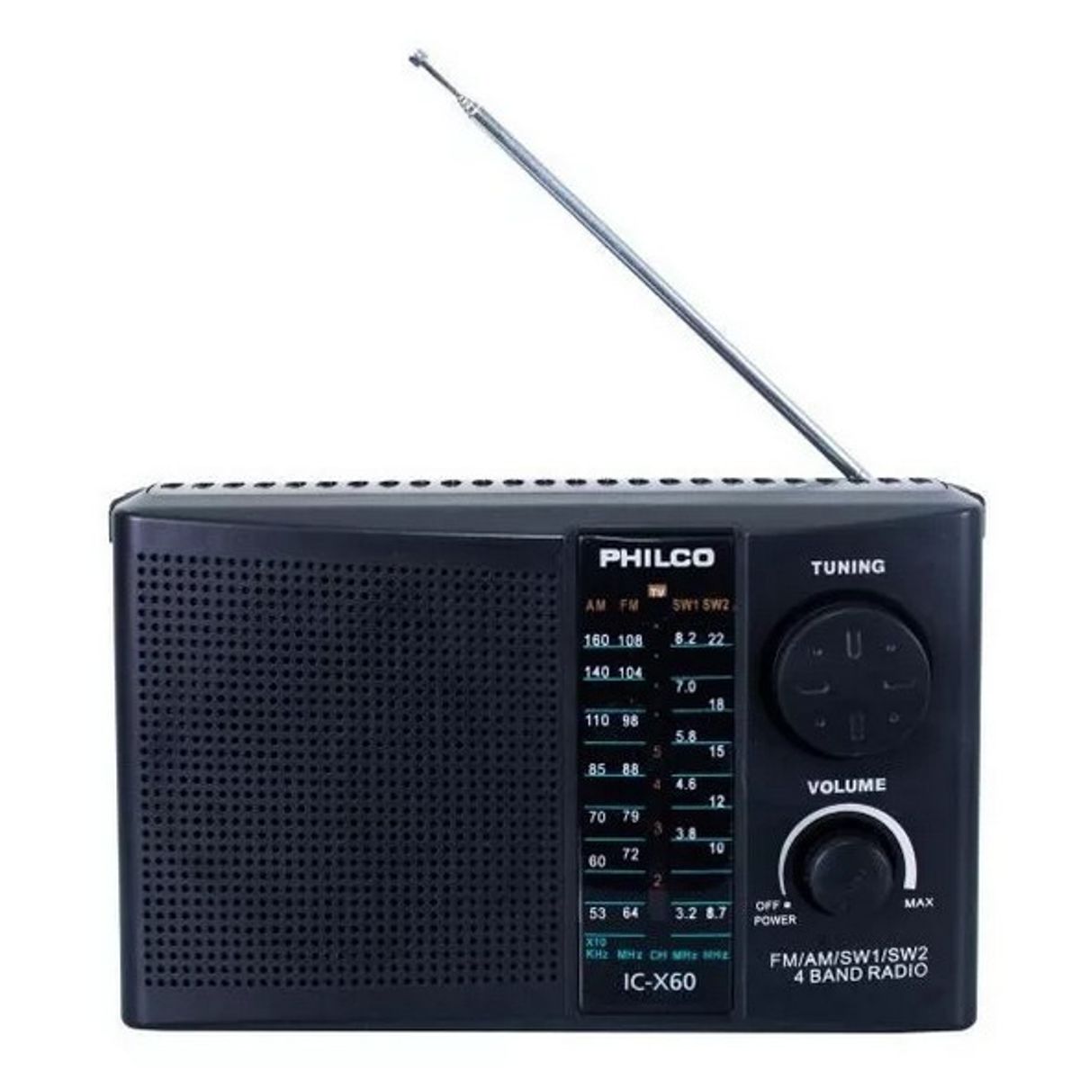 PHILCO - Radio Philco IC-X60 4 bandas AM/FM/SW1/SW2