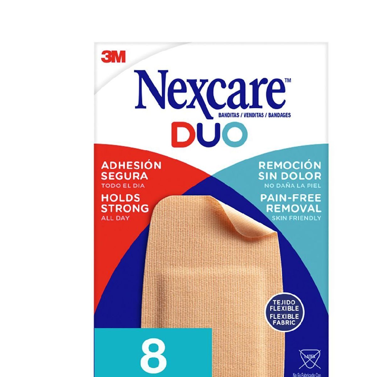 NEXCARE - Nexcare Parches Duo Nexcare Codo Rodilla 8 Unidades