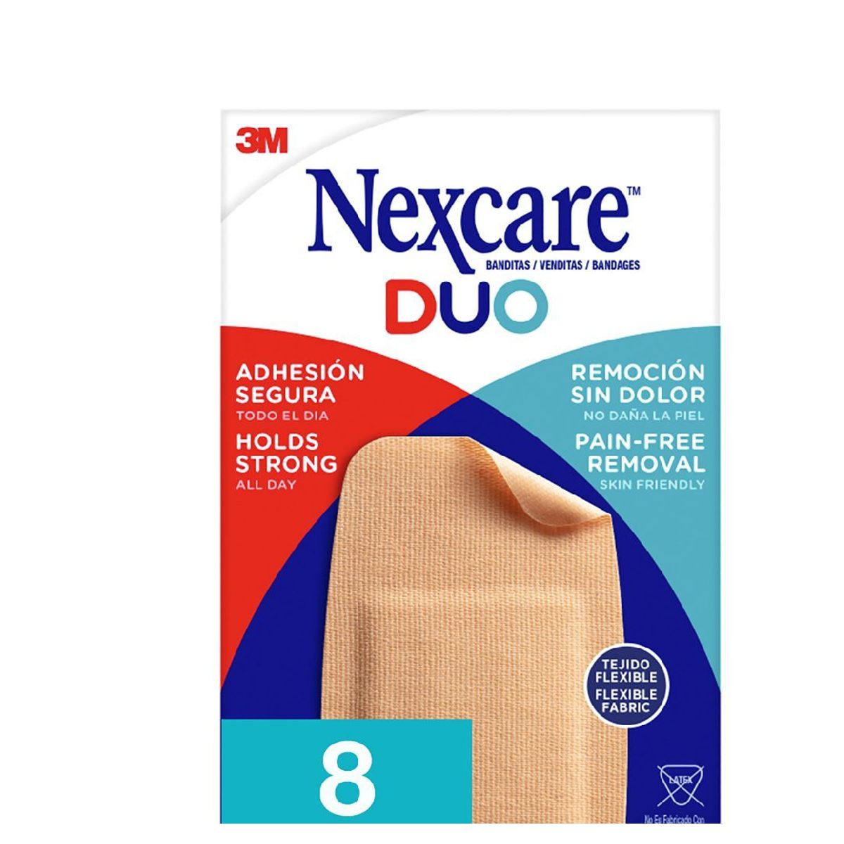 NEXCARE - Nexcare Parches Duo Nexcare Codo Rodilla 8 Unidades