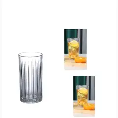 GENERICO - Set De 6 Vasos Acanalados