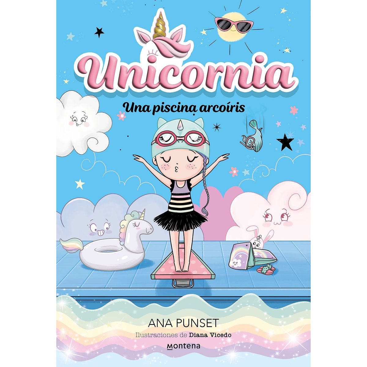 PENGUIN RANDOM HOUSE - Libro Unicornia 9 - Una Piscina Arcoíris
