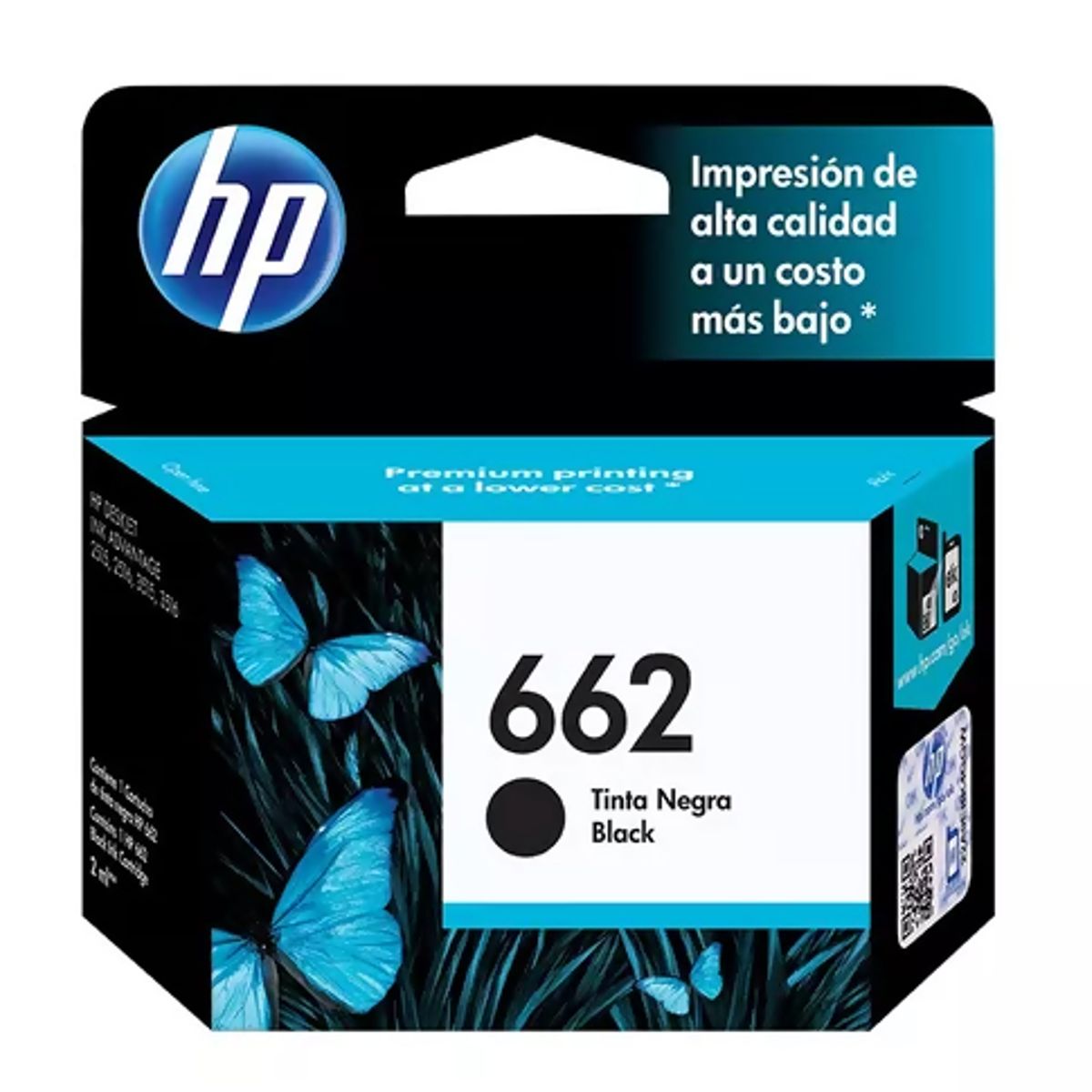 HP - Cartucho Tinta HP 662 120 páginas Negro Original - Negro
