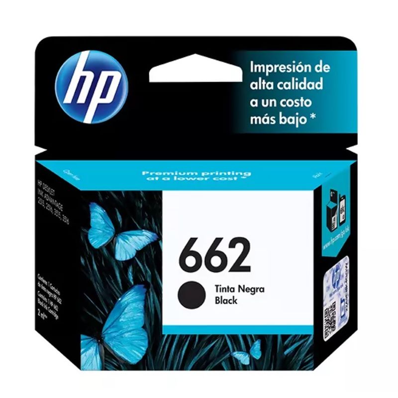HP - Cartucho Tinta HP 662 120 páginas Negro Original - Negro