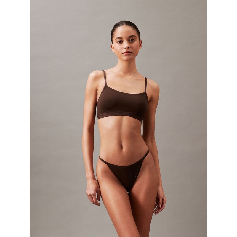 CALVIN KLEIN - Colaless String Ideal Stretch Micro Marrón Calvin Klein