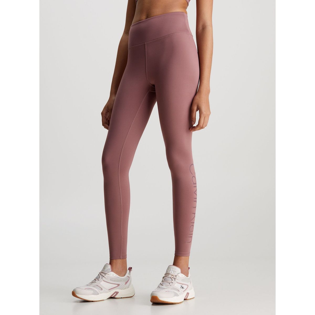 CALVIN KLEIN - Calzas Vertical Logo Rosa Calvin Klein