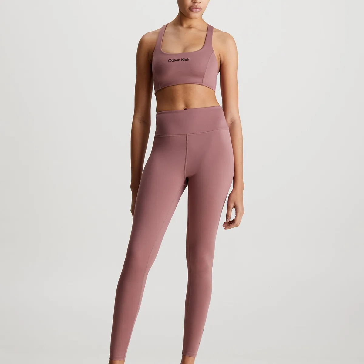 CALVIN KLEIN - Calzas Vertical Logo Rosa Calvin Klein