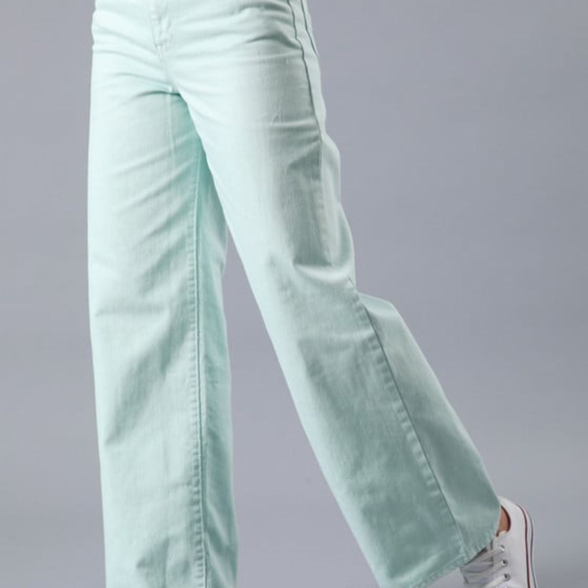 LEE - Jeans Stella A Line Relaxed Fit Tiro Alto Verde