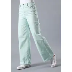 LEE - Jeans Stella A Line Relaxed Fit Tiro Alto Verde