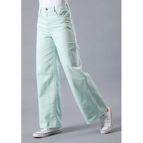 LEE - Jeans Stella A Line Relaxed Fit Tiro Alto Verde