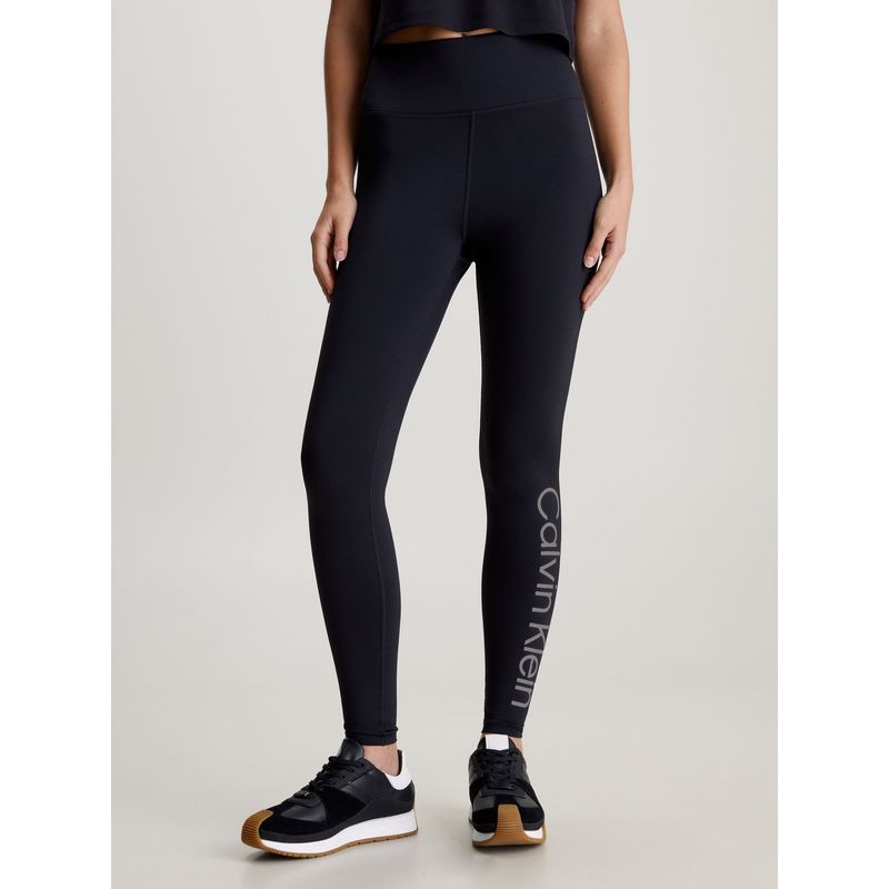 CALVIN KLEIN - Calzas Vertical Logo Negro Calvin Klein