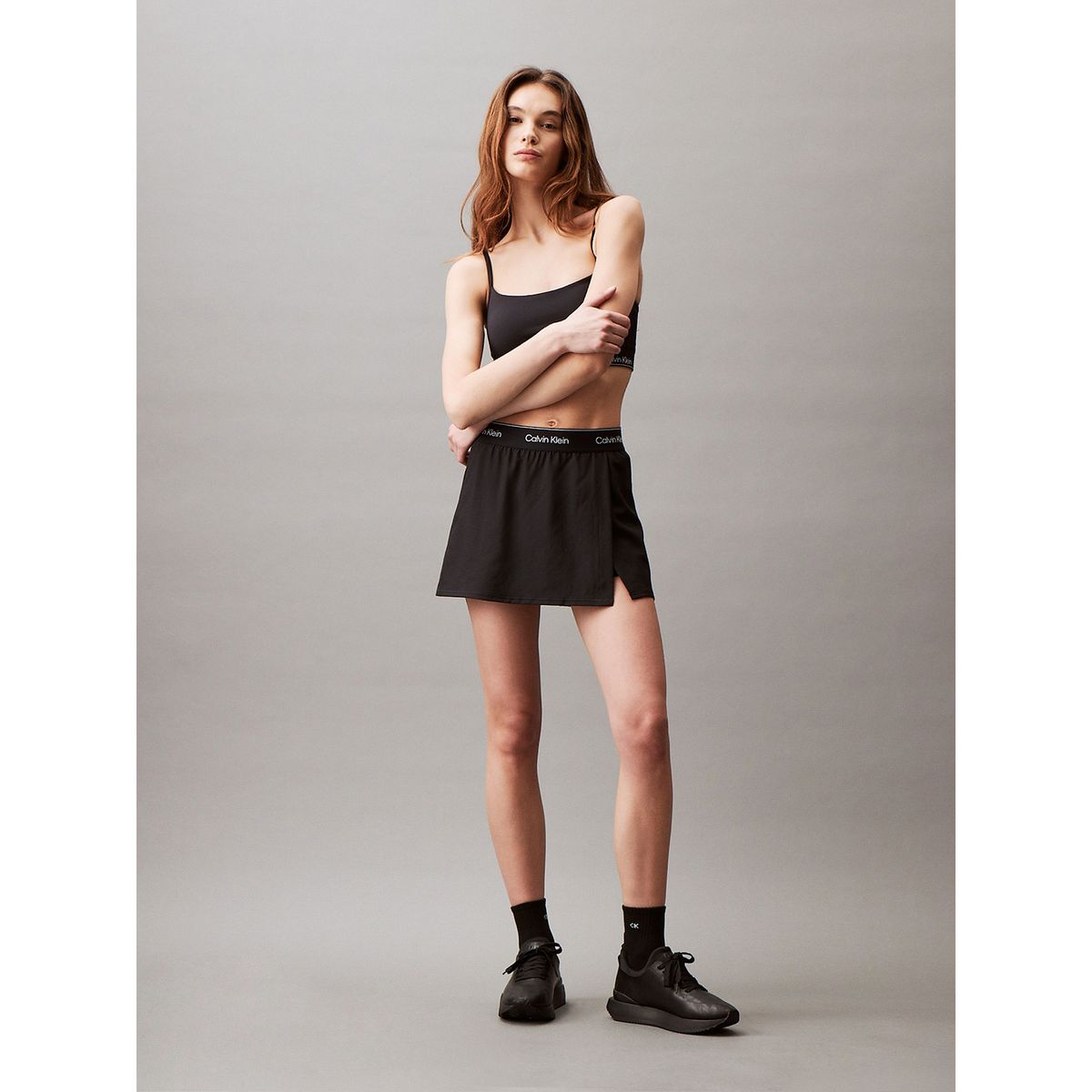 CALVIN KLEIN - Falda Short CK Sport Negro Calvin Klein