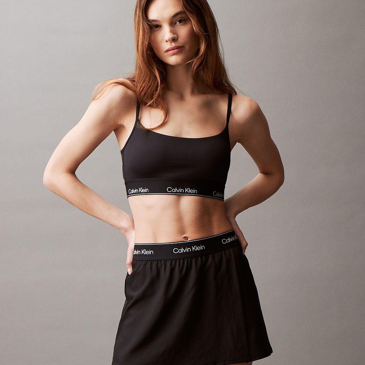 CALVIN KLEIN - Falda Short CK Sport Negro Calvin Klein