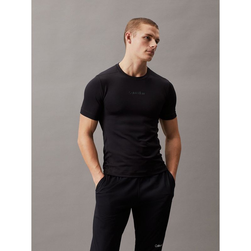 CALVIN KLEIN - Polera Base Layer Negro Calvin Klein
