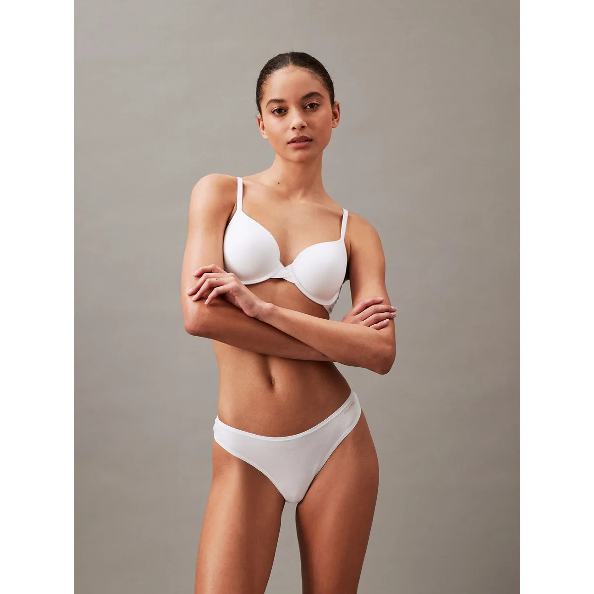 CALVIN KLEIN - Colaless Ideal Cotton Blanco Calvin Klein