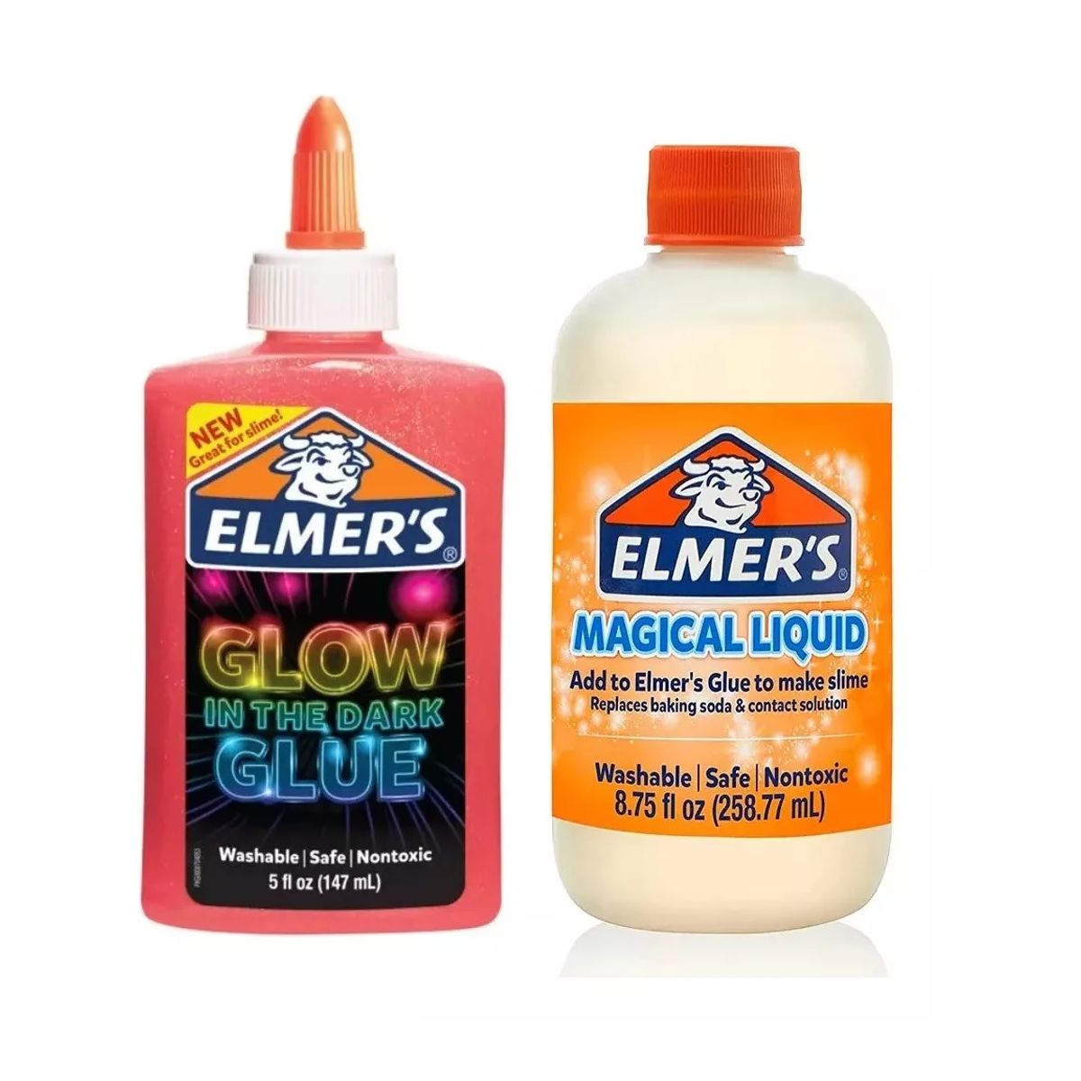 ELMERS - Set Pegamento Rosa Neon 177ml + Activador De Slime 258ml