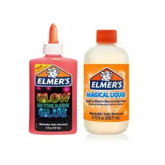 ELMERS - Set Pegamento Rosa Neon 177ml + Activador De Slime 258ml