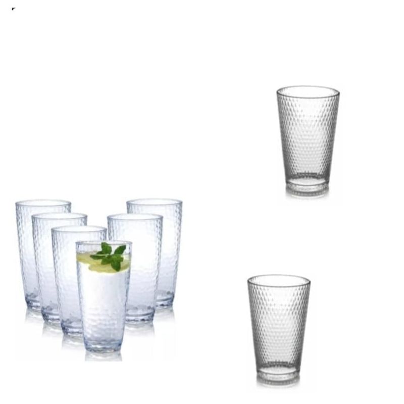 GENERICO - Set De 6 Vasos Medianos