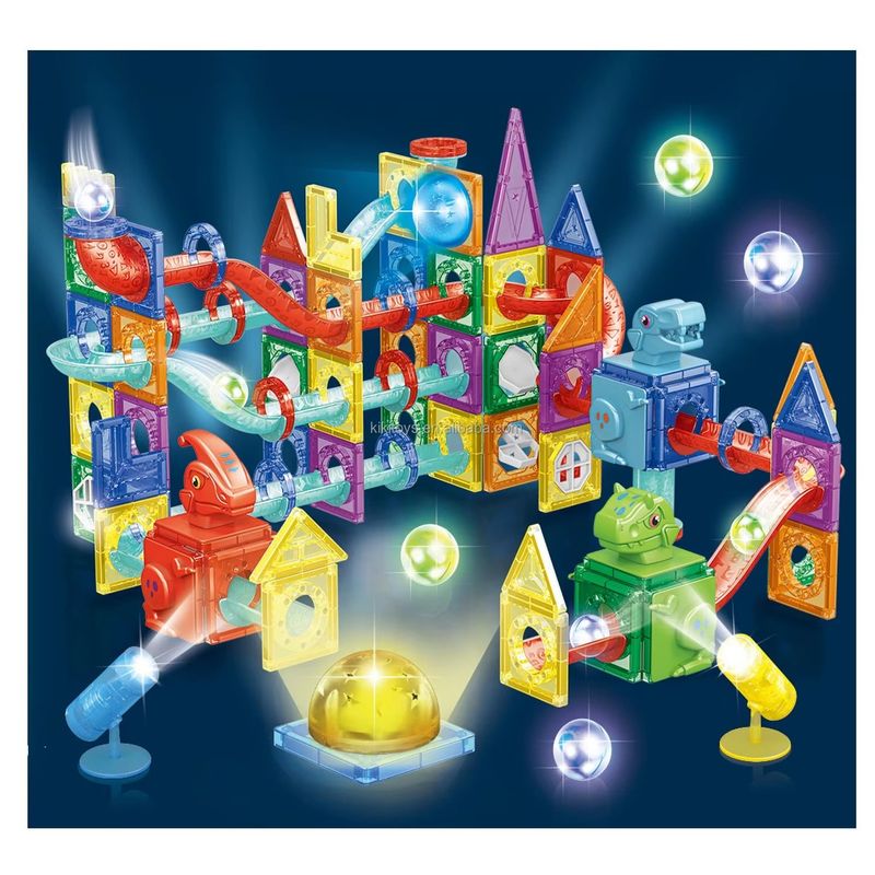 GENERICO - Bloques De Construcción Magnéticos Luminoso 178 Pcs Iman