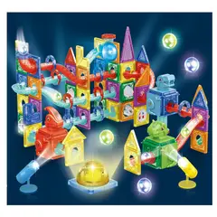 GENERICO - Bloques De Construcción Magnéticos Luminoso 178 Pcs Iman