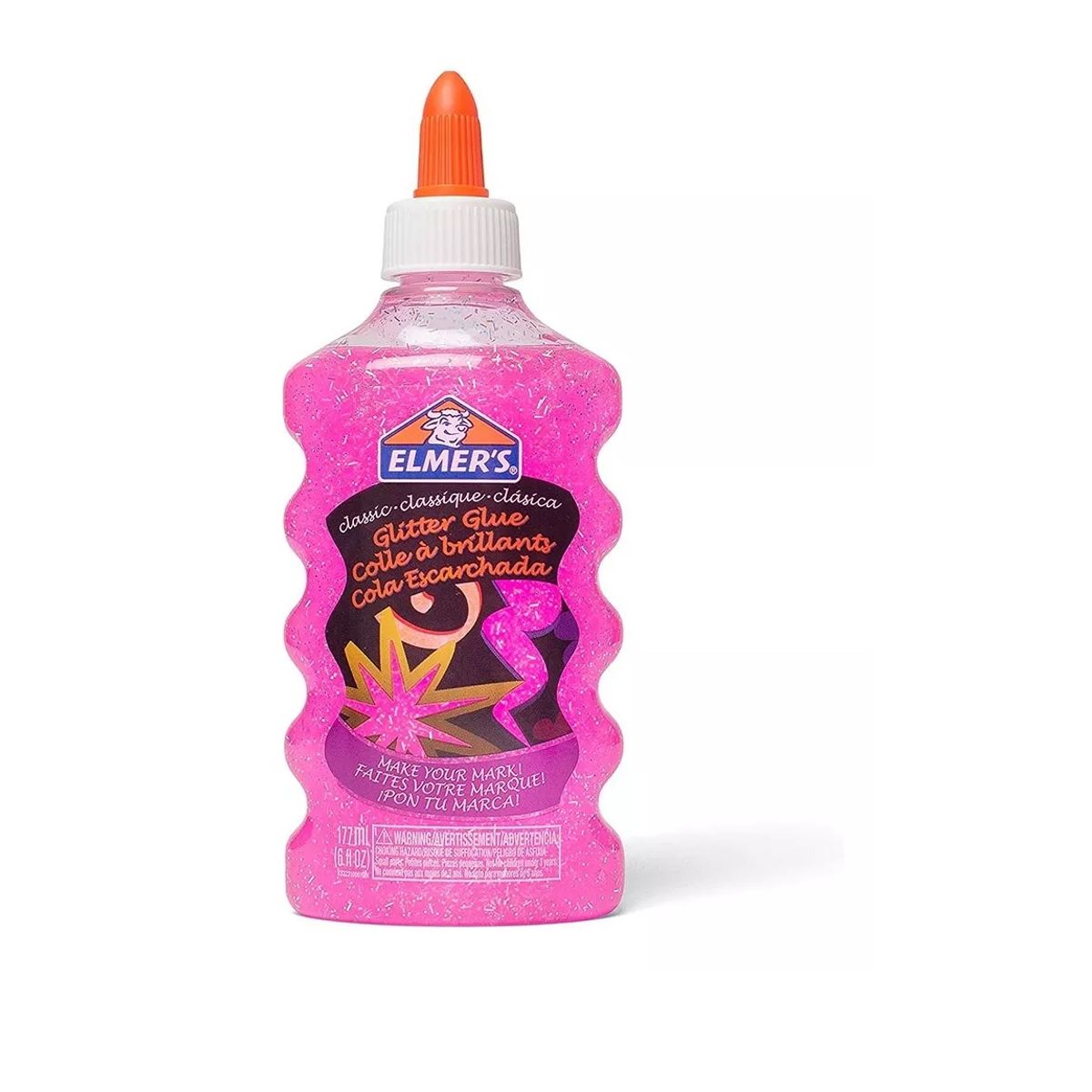 ELMERS - Pegameto Glitter Glue Color Rosa Marca Elmers 177ml Brillant