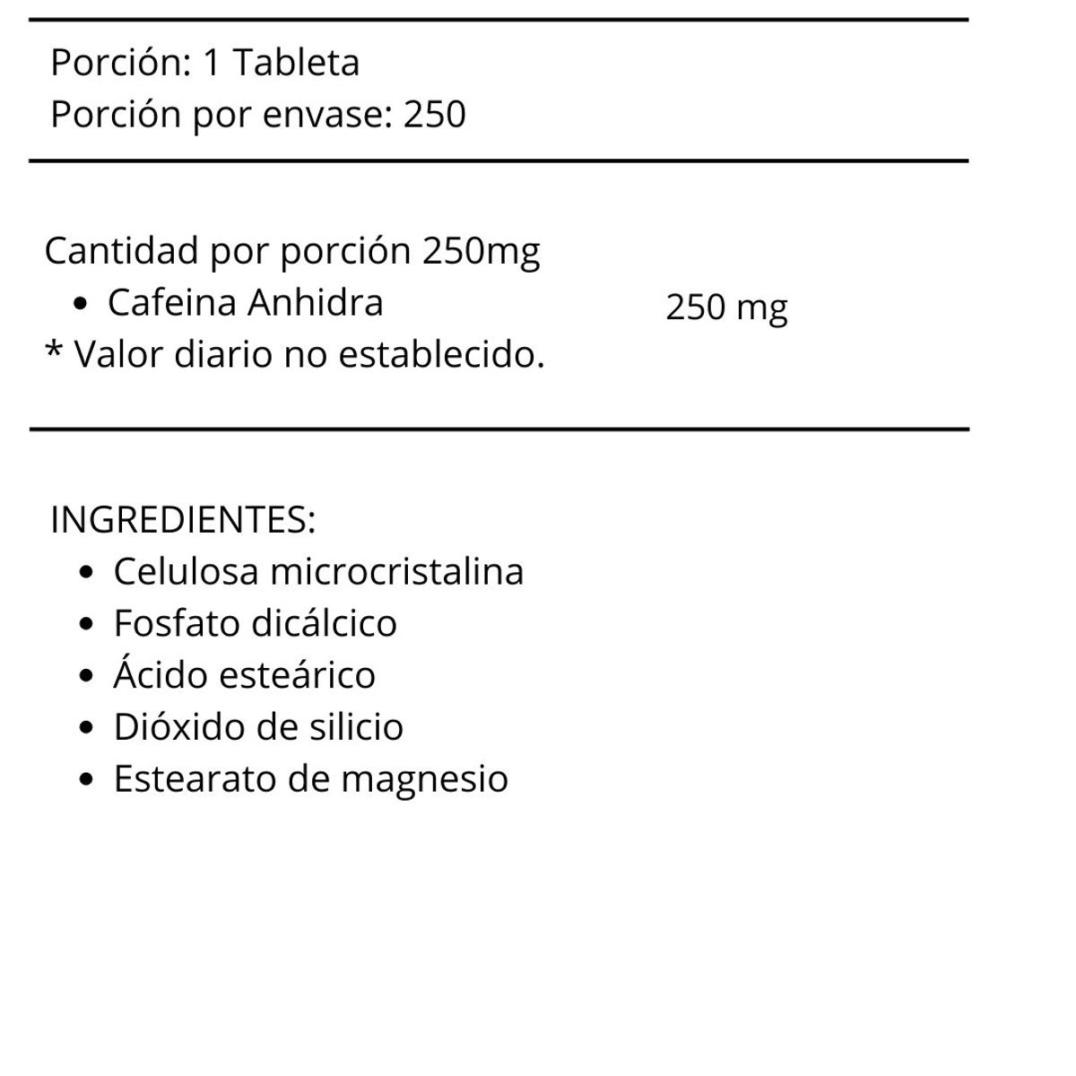 KIFFER - CAFEINA XPRO 250 TABLETAS - KIFFER